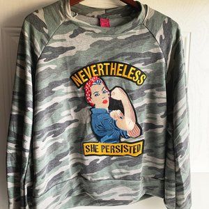 Melissa Masse - Camo Sweatshirt - never the less